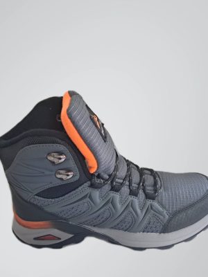 Ανδρικά μποτάκια πεζοπορίας χρώματος γκρι