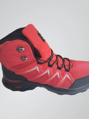 Ανδρικά μποτάκια πεζοπορίας χρώματος κόκκινο