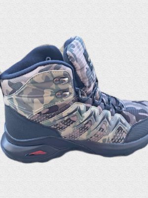 Ανδρικό μποτάκι πεζοπορίας σε γκρι χρώμα